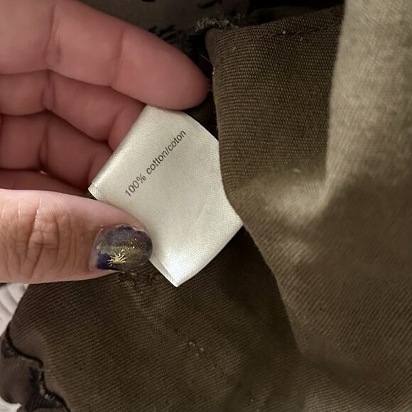 NWT Pam & Gela Leopard Print Cropped Utility Jacket Army Green Size S EdgyChic - Picture 12 of 12